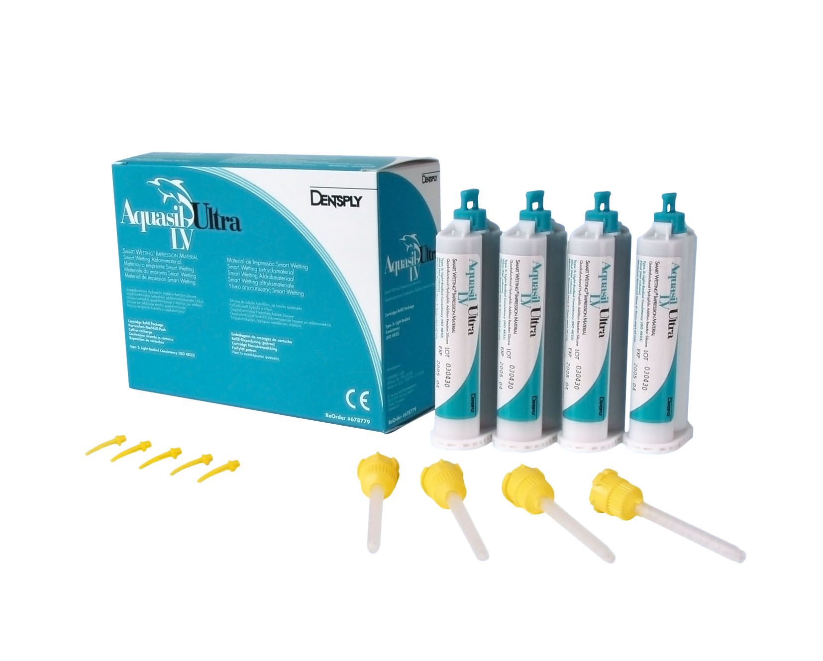 Cлепочная масса Dentsply Aquasil Ultra XLV Regular Set 4 678781